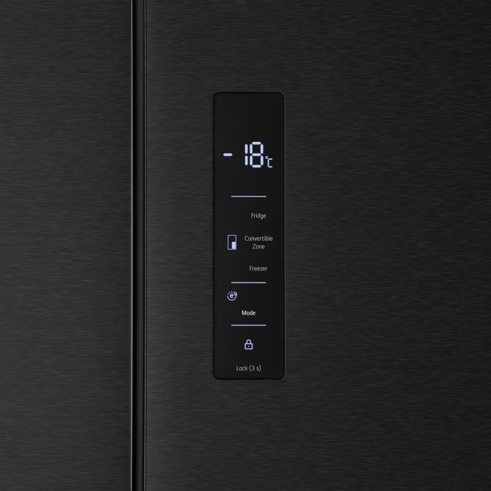 LG GMM42ABBEH American Fridge Freezer,  Non-Plumbed, Black, E Rated