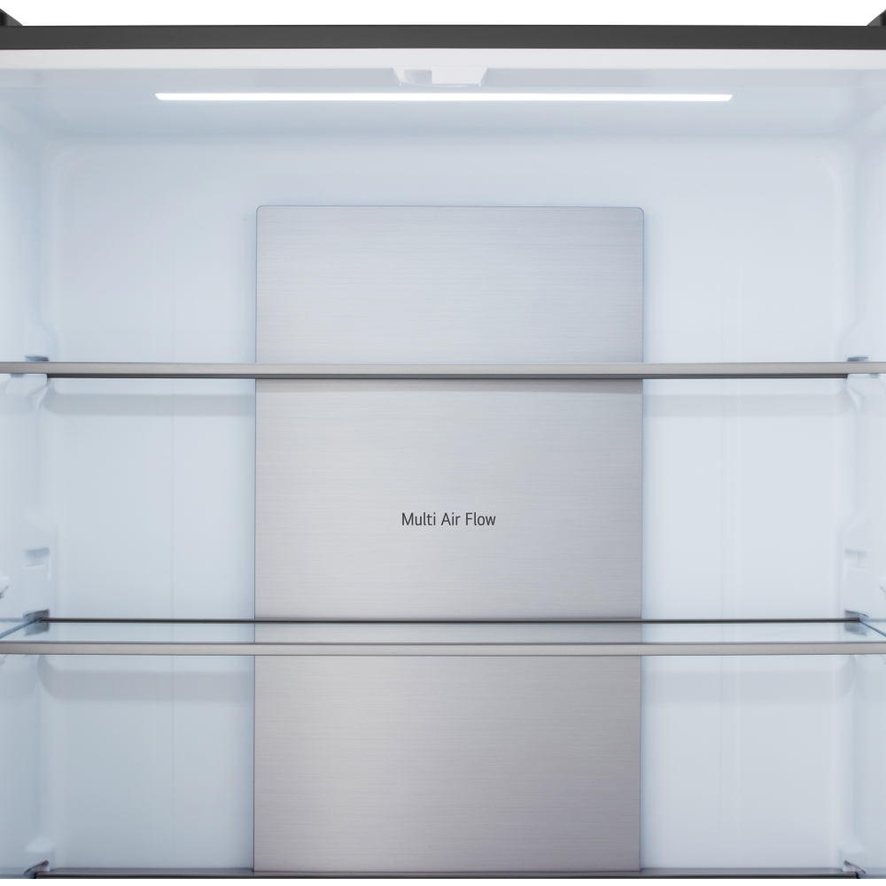 LG GMM42ABBEH American Fridge Freezer,  Non-Plumbed, Black, E Rated