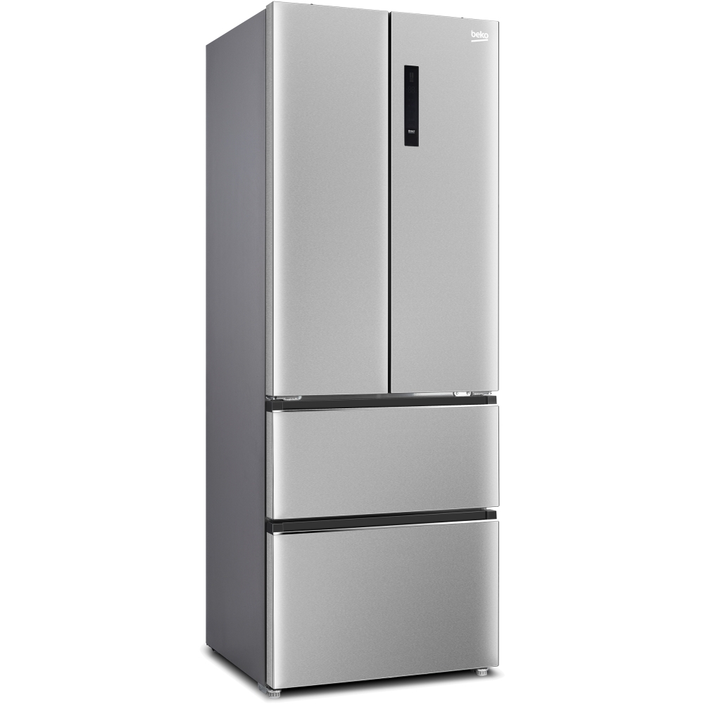 Beko GN14790PX American Fridge Freezer, Stainless Steel, E Rated,  Non-Plumbed