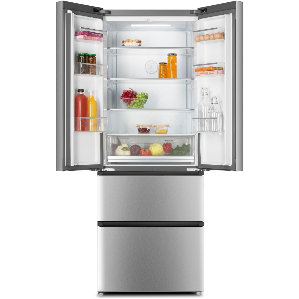 Beko GN14790PX American Fridge Freezer, Stainless Steel, E Rated,  Non-Plumbed