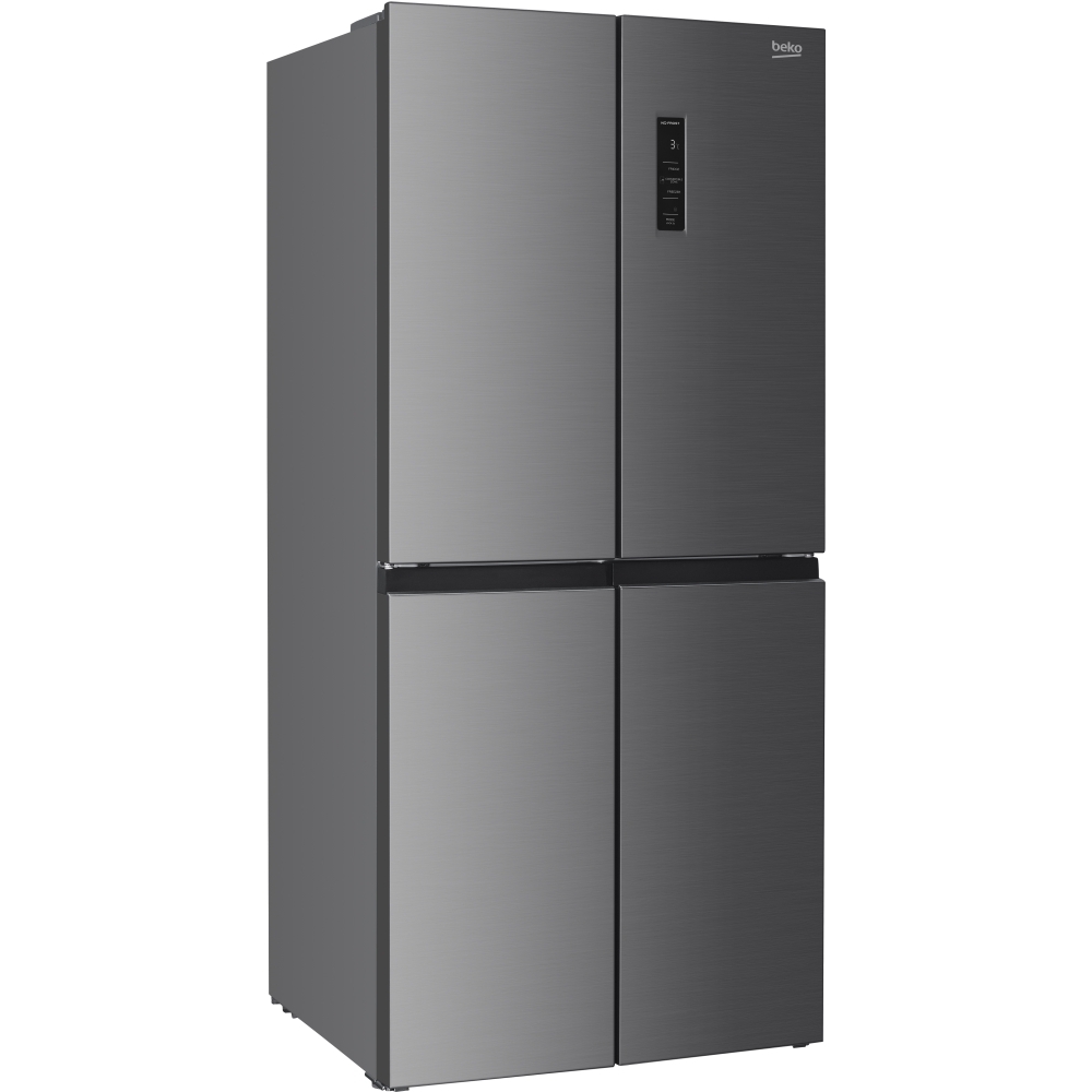Beko GN15880VPX American Fridge Freezer, Stainless Steel, D Rated,  Non-Plumbed