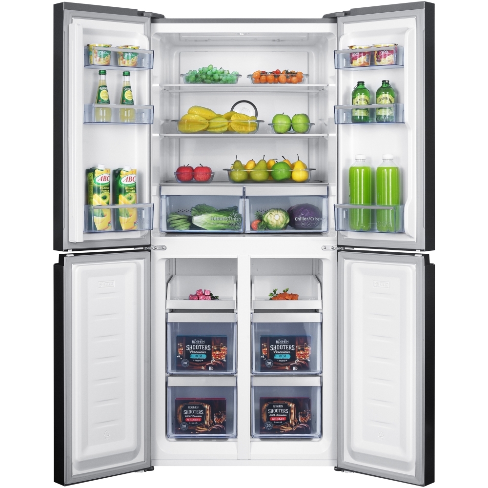 Beko GN15880VPX American Fridge Freezer, Stainless Steel, D Rated,  Non-Plumbed