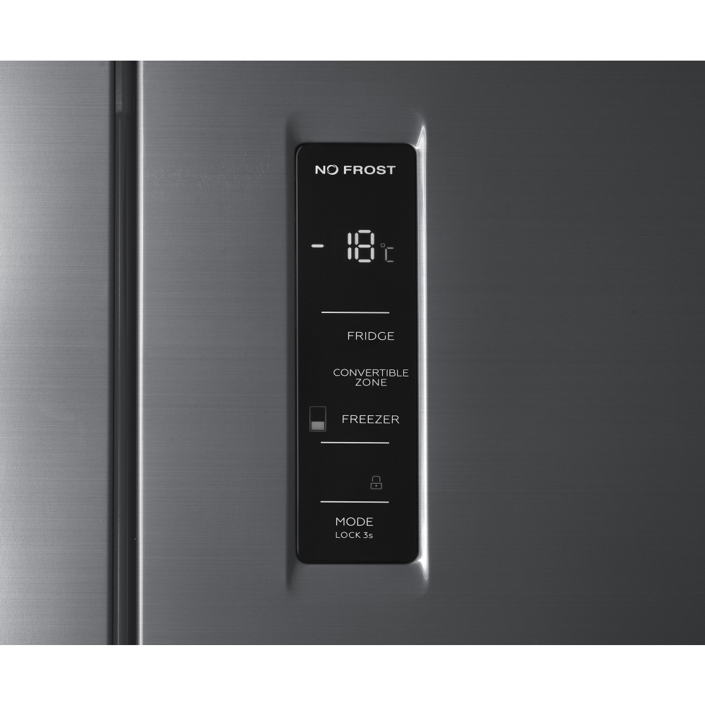 Beko GN15880VPX American Fridge Freezer, Stainless Steel, D Rated,  Non-Plumbed
