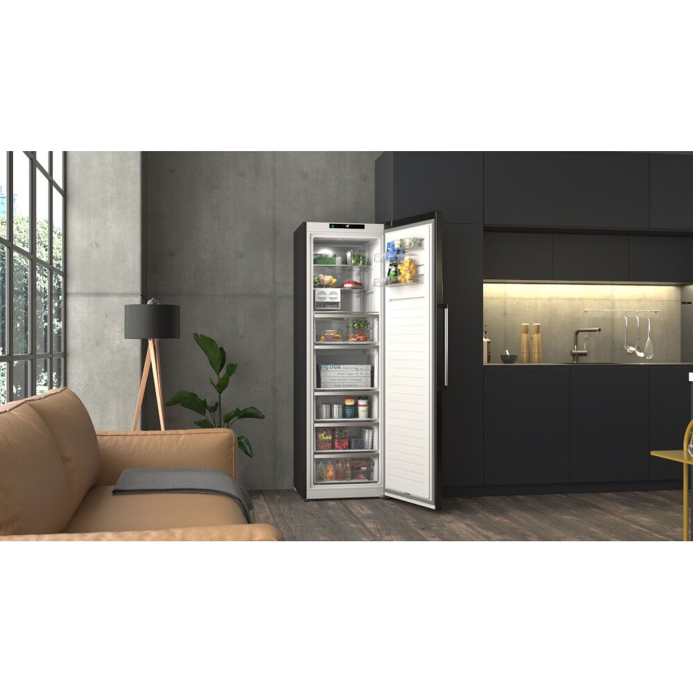 Siemens GS36NAXCG Total No Frost Tall Freezer, Black, C Rated