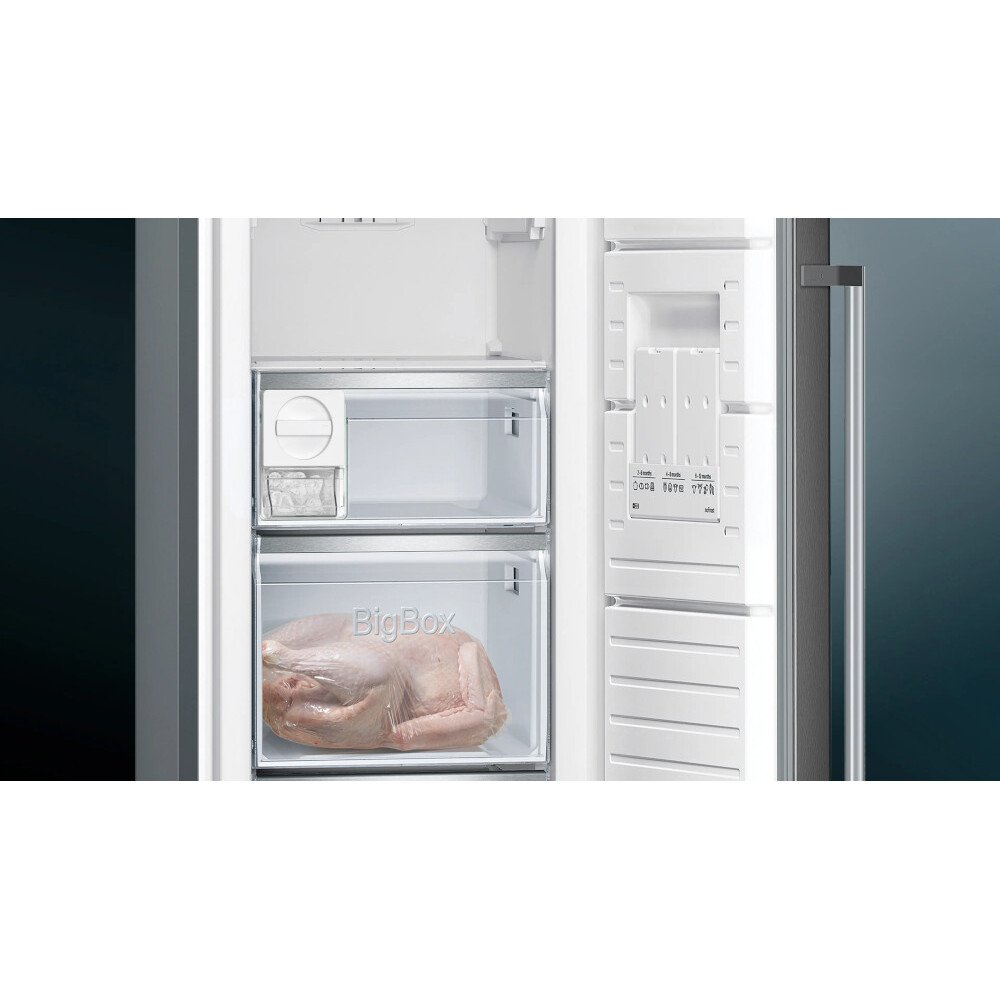 Siemens GS36NAXEP iQ500 No Frost Tall Freezer, Black, E Rated