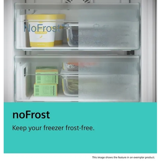 Siemens GS36NVIEPG iQ300 No Frost Tall Freezer, Stainless Steel, E Rated