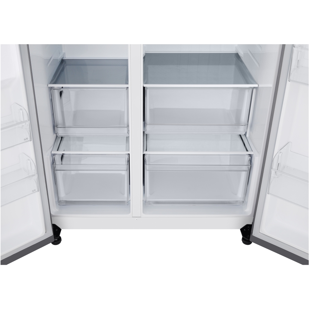 LG GSBC40PYPE American Fridge Freezer,  Non-Plumbed, Silver, E Rated