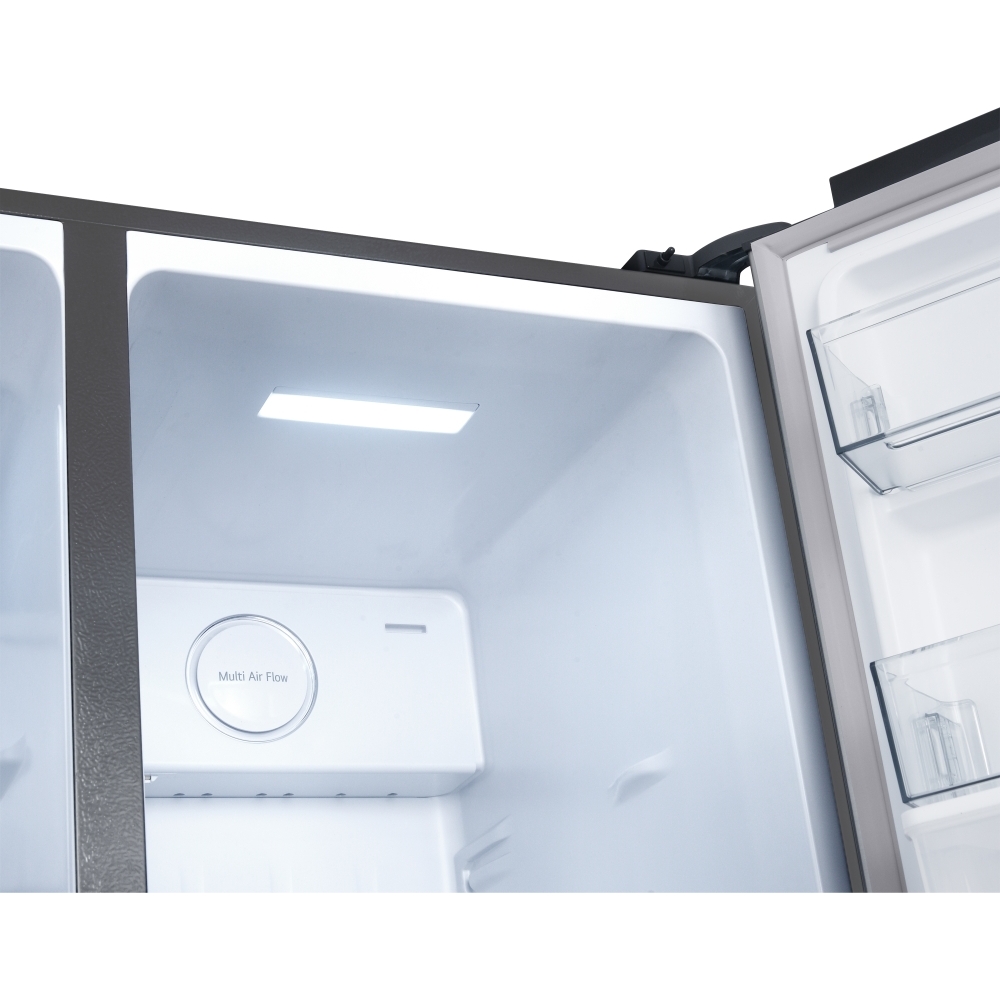 LG GSFC31PYPE American Fridge Freezer, Silver, E Rated,  Non-Plumbed
