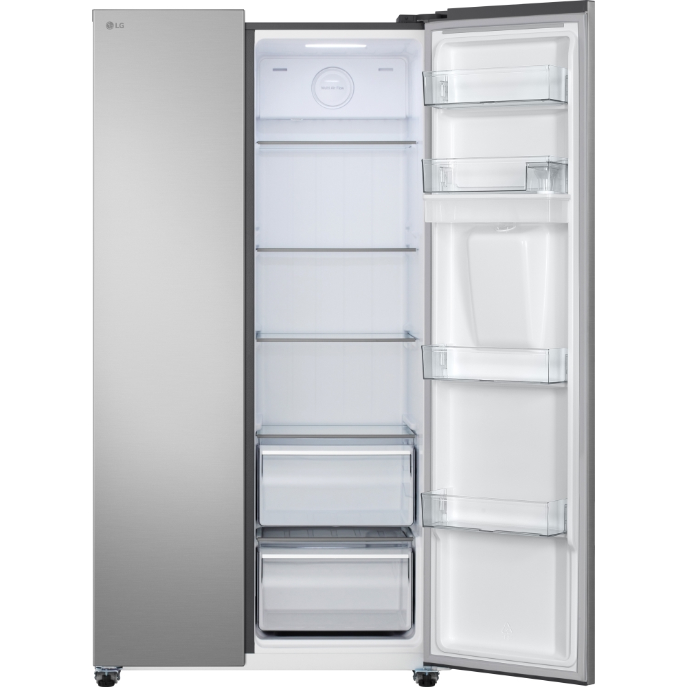 LG GSFC31PYPE American Fridge Freezer, Silver, E Rated,  Non-Plumbed