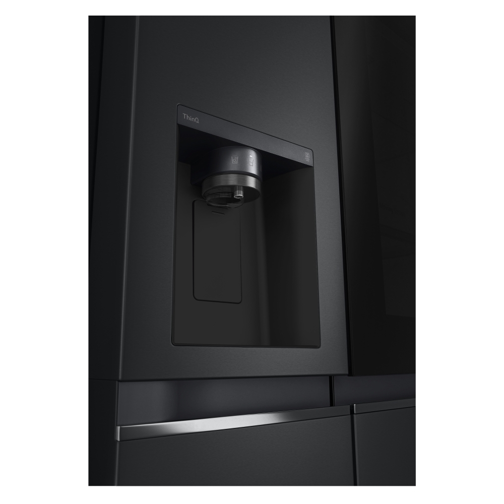 LG GSGV81EPLD American Fridge Freezer,  Non-Plumbed, Black, D Rated
