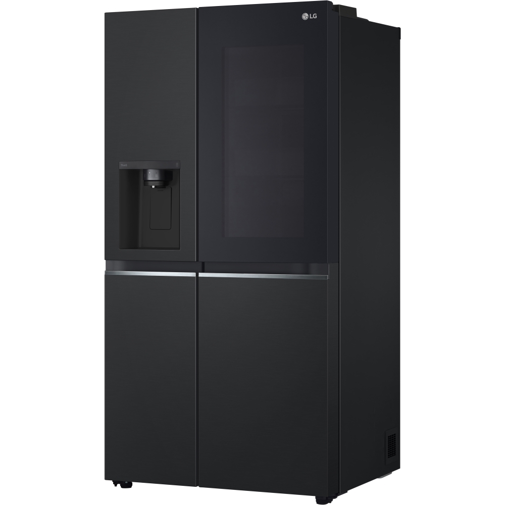 LG GSGV81EPLD American Fridge Freezer,  Non-Plumbed, Black, D Rated