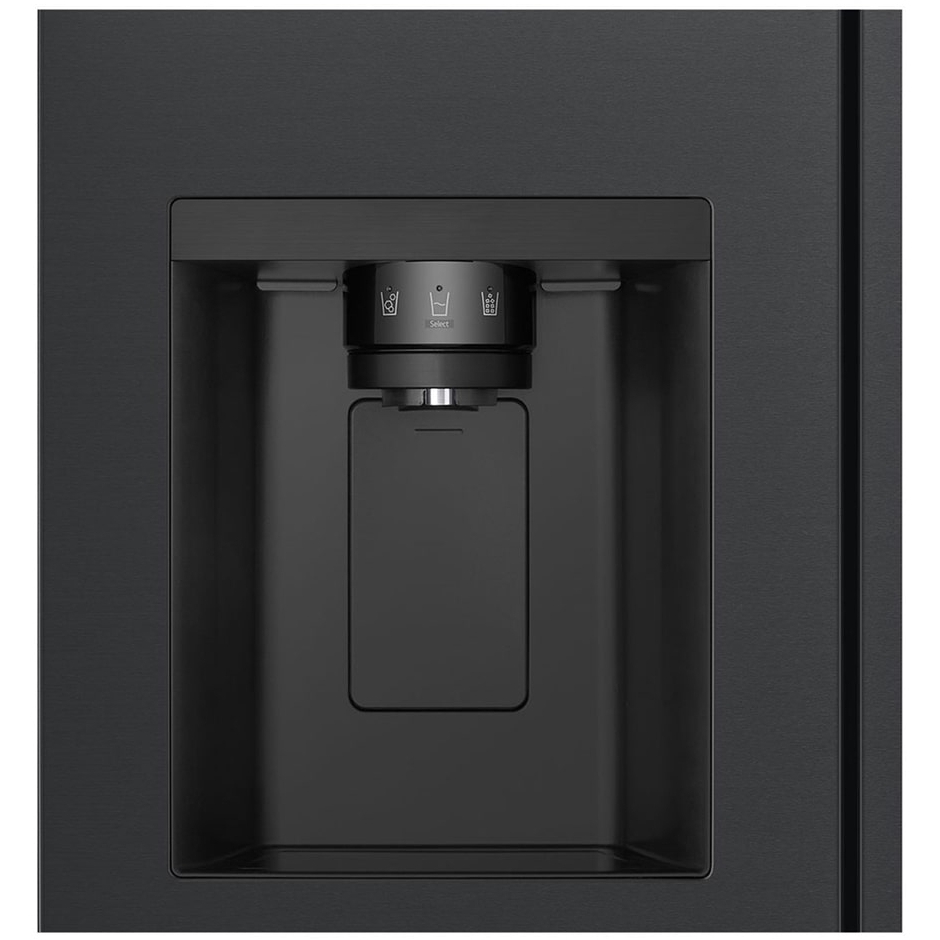 LG GSLC40EPPE American Fridge Freezer,  Plumbed, Black, E Rated