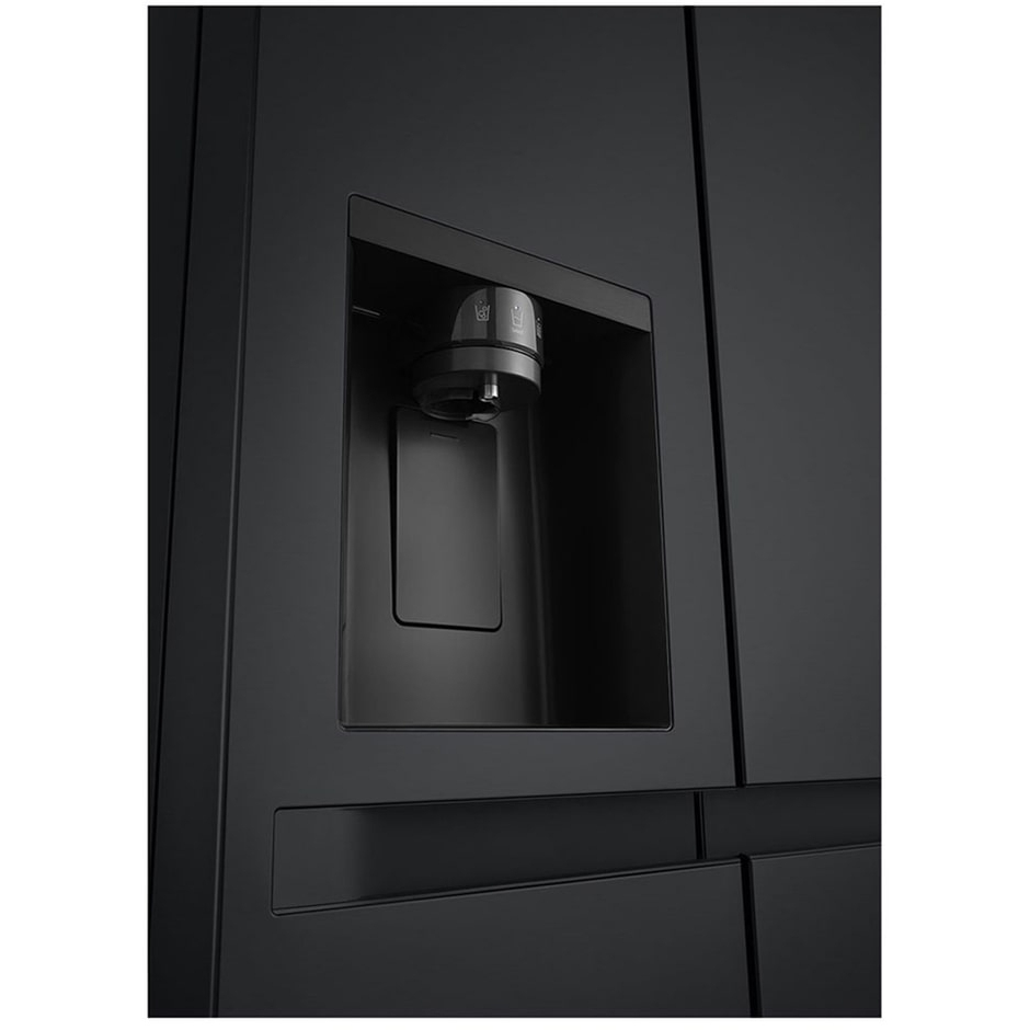 LG GSLC40EPPE American Fridge Freezer,  Plumbed, Black, E Rated