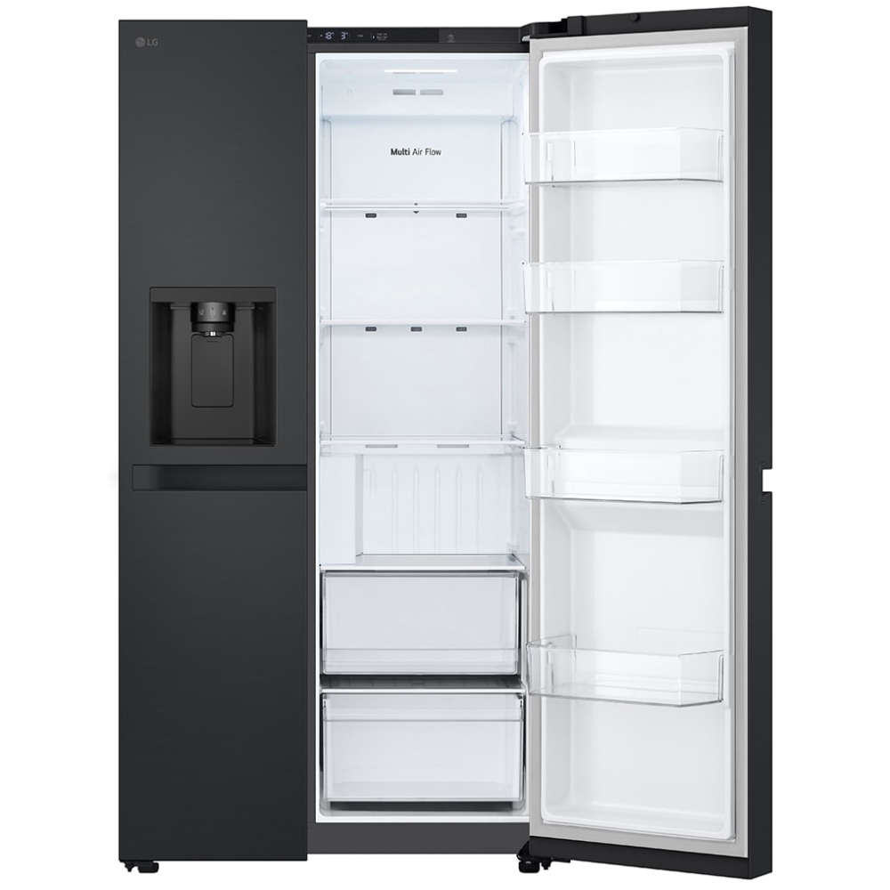 LG GSLC40EPPE American Fridge Freezer,  Plumbed, Black, E Rated