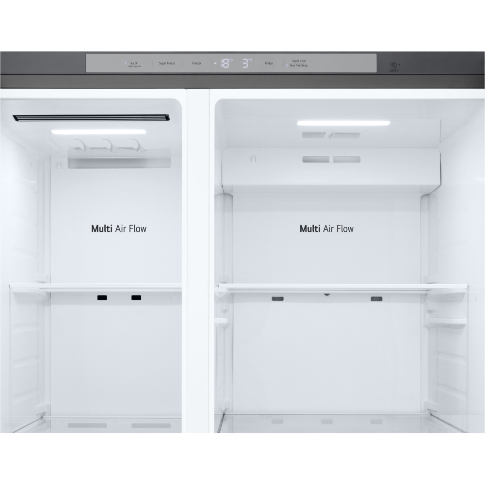 LG GSLC41PYPE American Fridge Freezer,  Non-Plumbed, Silver, E Rated