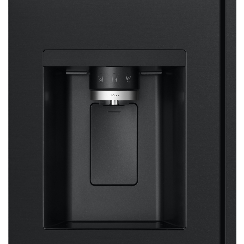 LG GSLE81EPBC American Fridge Freezer,  Non-Plumbed, Black, C Rated