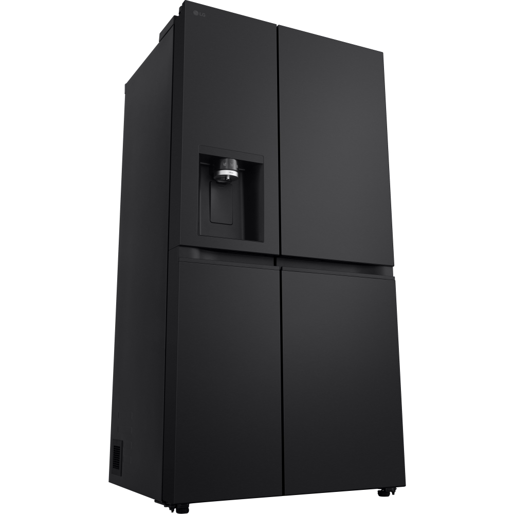 LG GSLE81EPBC American Fridge Freezer,  Non-Plumbed, Black, C Rated
