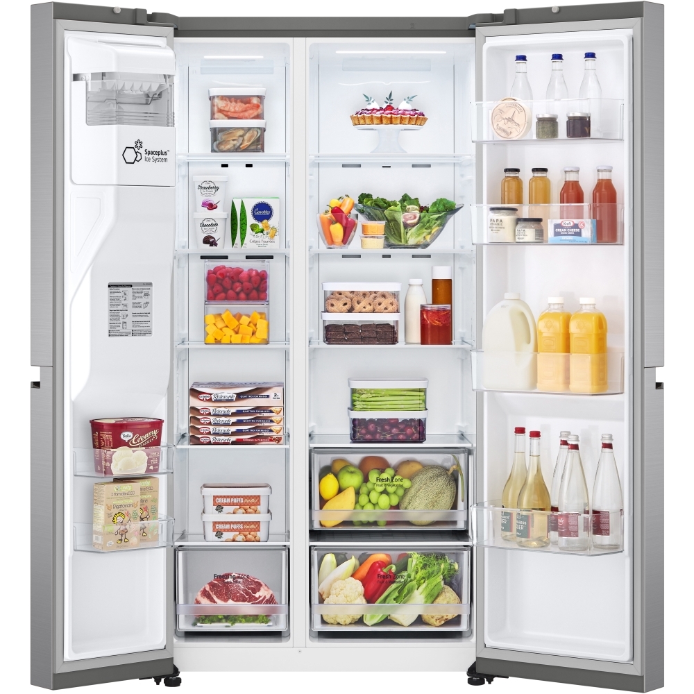 LG GSLV50PZXL American Fridge Freezer, Silver, E Rated Marks Electrical