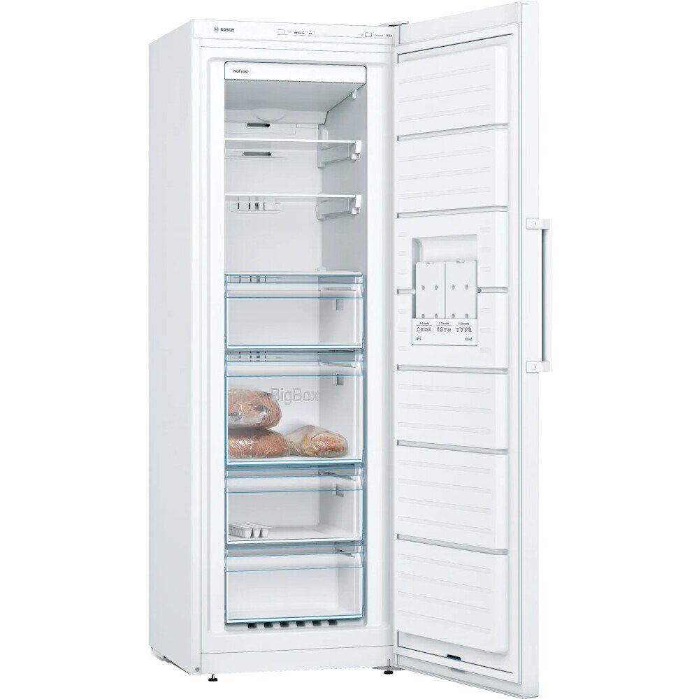 Bosch GSN33VWEPG Series 4 Frost Free Tall Freezer, White, E Rated
