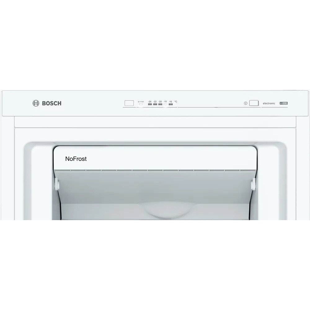 Bosch GSN36VWEPG Series 4 No Frost Tall Freezer, White, E Rated