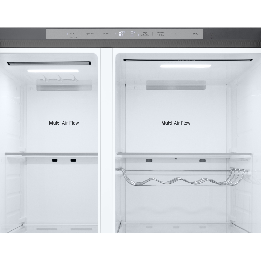 LG GSXE81PYBE American Fridge Freezer, Silver, E Rated,  Non-Plumbed