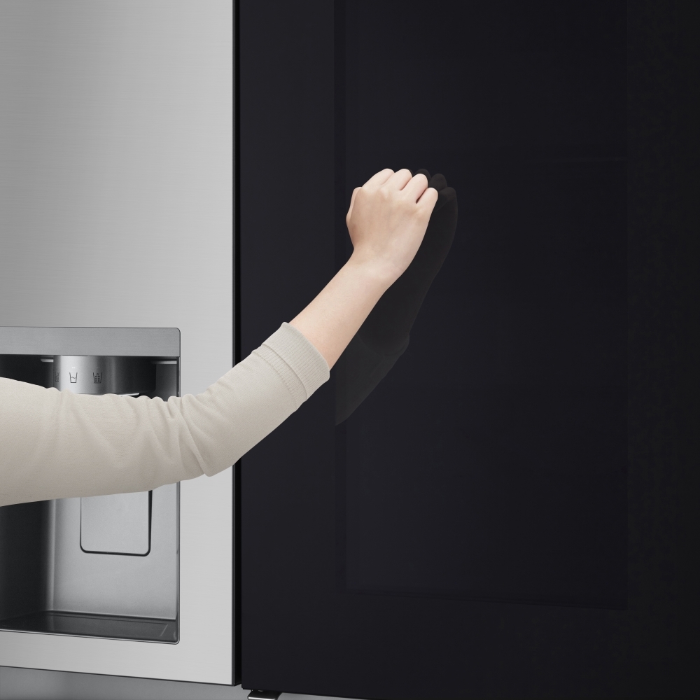 LG GSXE81PYBE American Fridge Freezer, Silver, E Rated,  Non-Plumbed