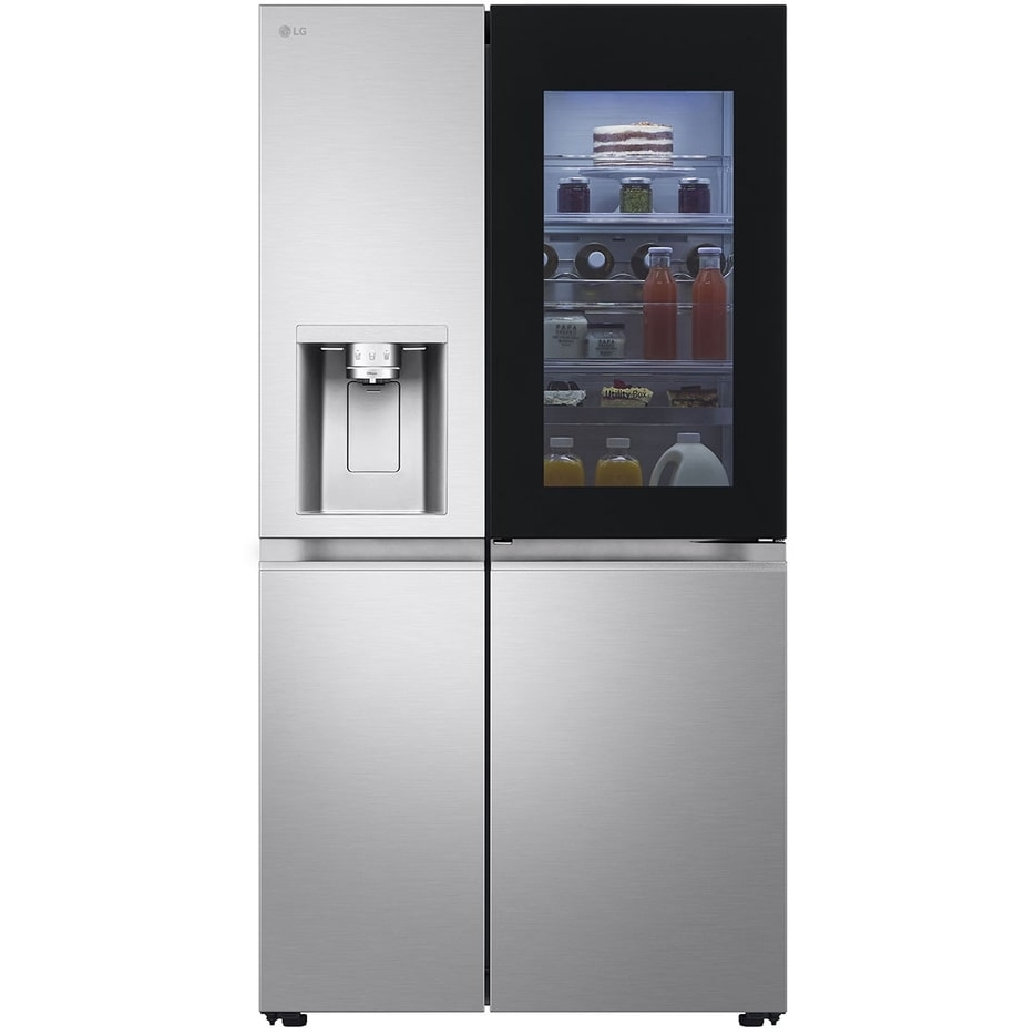 LG GSXE90BSAD American Fridge Freezer, Stainless Steel, D Rated,  Plumbed