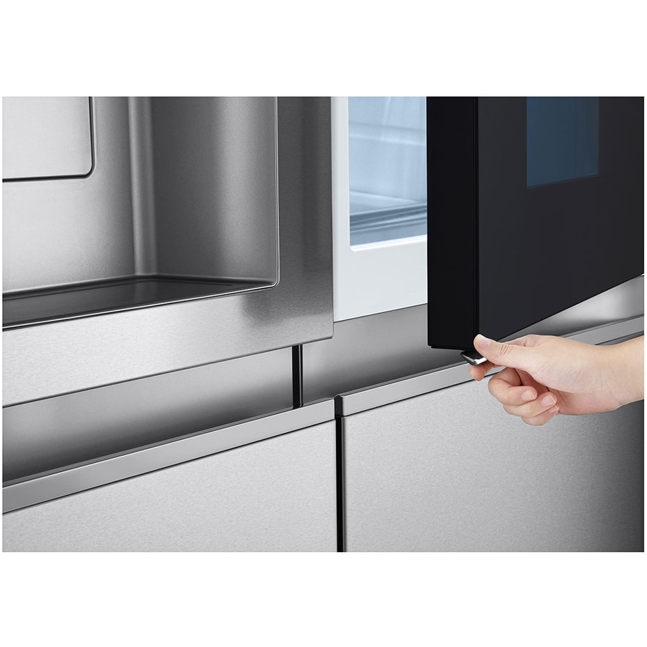 LG GSXE90BSAD American Fridge Freezer, Stainless Steel, D Rated,  Plumbed