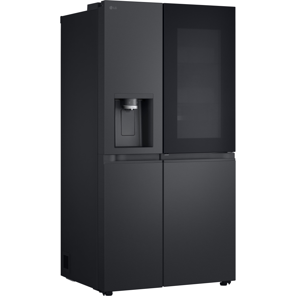 LG GSXE90EVAD American Fridge Freezer,  Plumbed, Black, D Rated