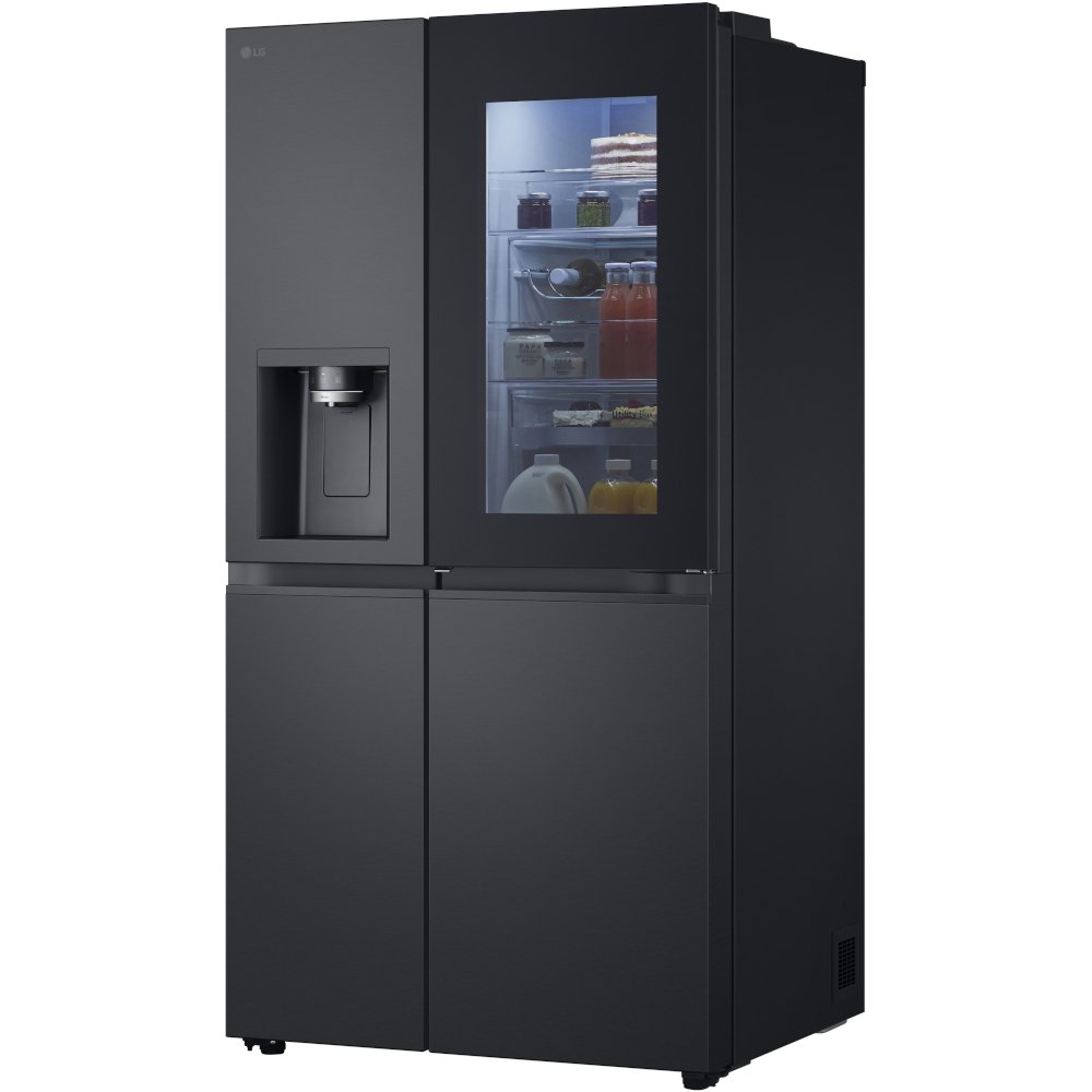 LG GSXE90EVDD American Fridge Freezer, Black, D Rated,  Plumbed