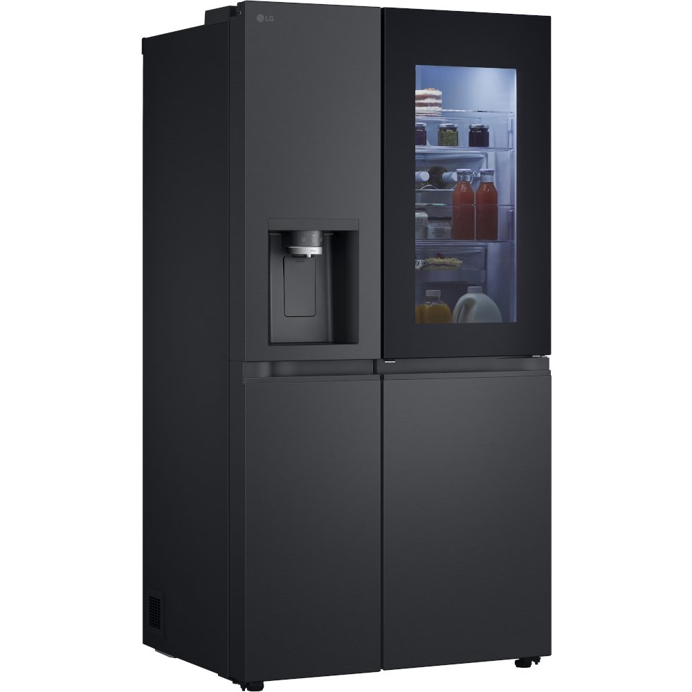 LG GSXE90EVDD American Fridge Freezer, Black, D Rated,  Plumbed