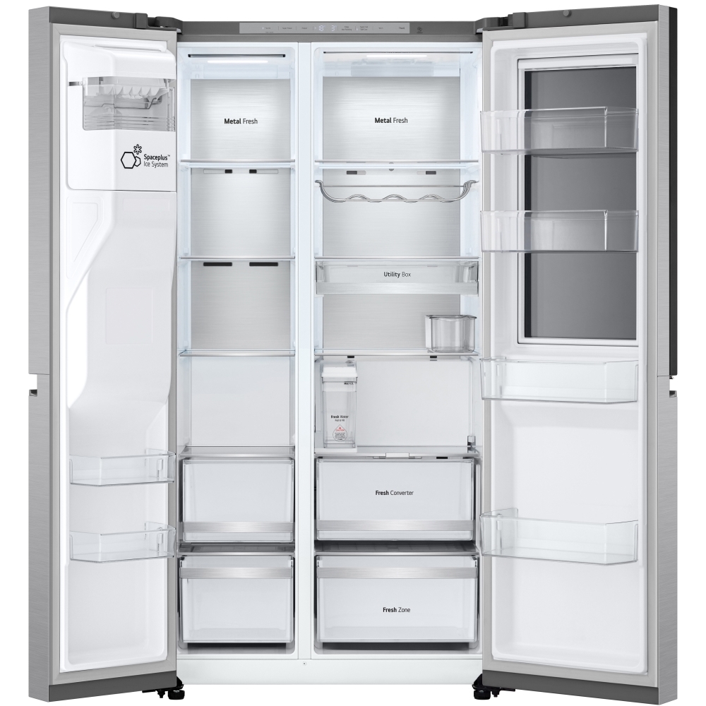 LG GSXE91BSAD American Fridge Freezer,  Non-Plumbed, Stainless Steel, D Rated