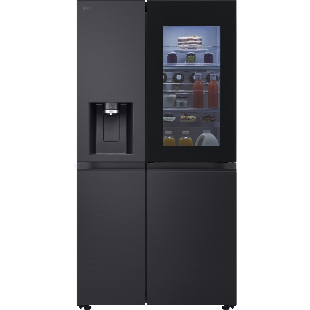 LG GSXE91EVAD American Fridge Freezer, Black, D Rated,  Non-Plumbed