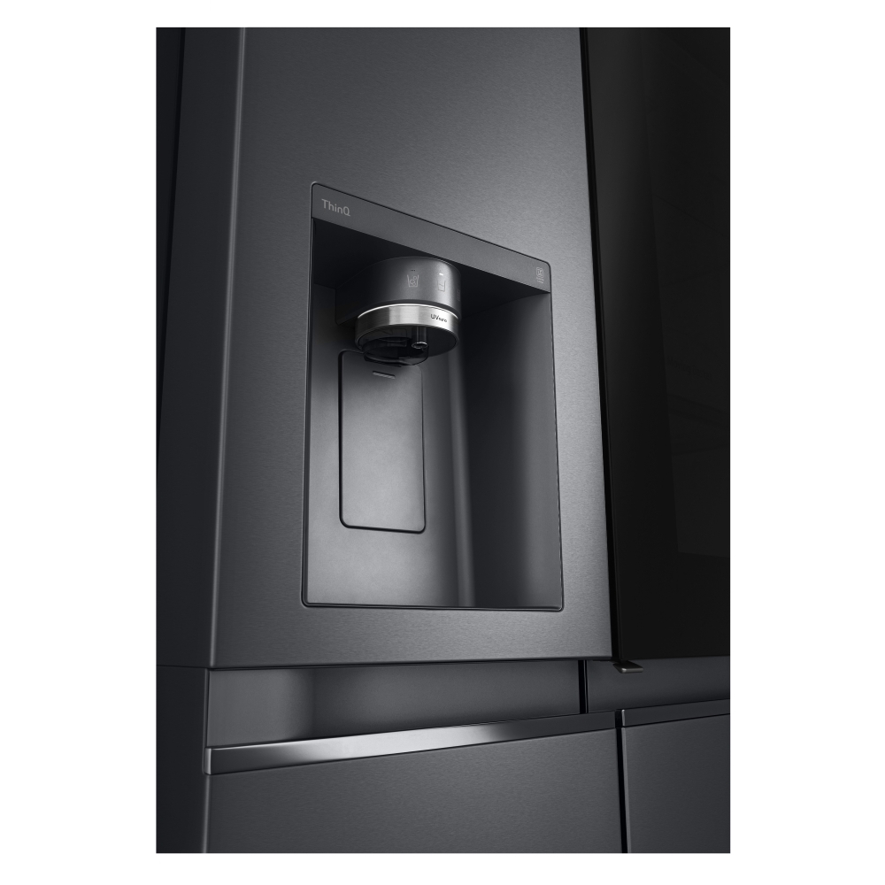 LG GSXV91MCAE American Fridge Freezer, Matte Black, E Rated Marks