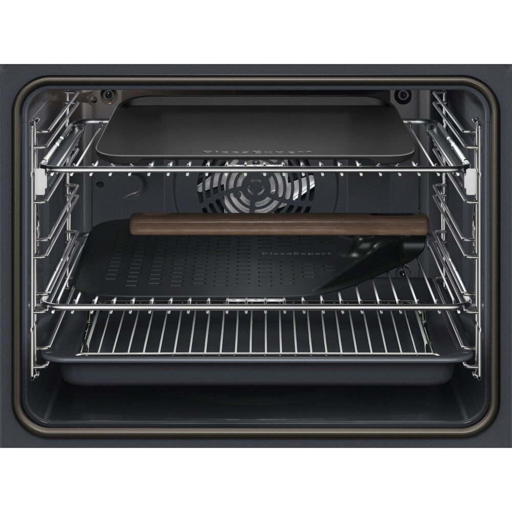 AEG GX7PB63FSB 7000 PizzaExpert Exclusiv Wi-Fi Enabled Built-In Electric Single Oven with Pyrolytic Cleaning, Black, A++ Rated