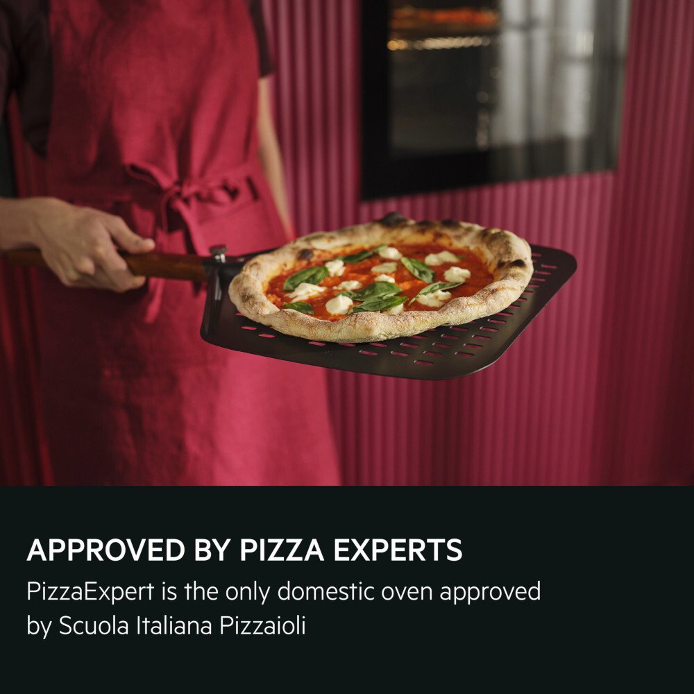 AEG GX7PB63FSB 7000 PizzaExpert Exclusiv Wi-Fi Enabled Built-In Electric Single Oven with Pyrolytic Cleaning, Black, A++ Rated