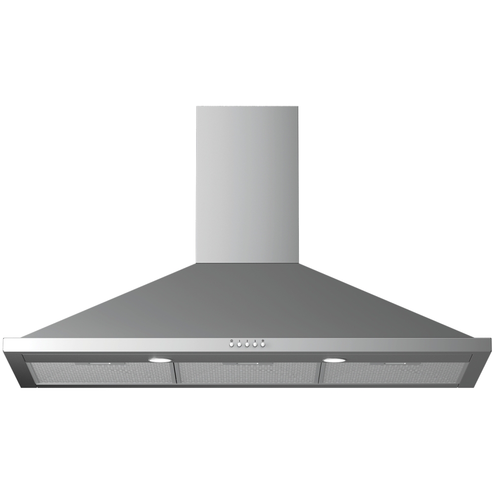 Leisure H102PX 100cm Chimney Cooker Hood, Stainless Steel, C Rated