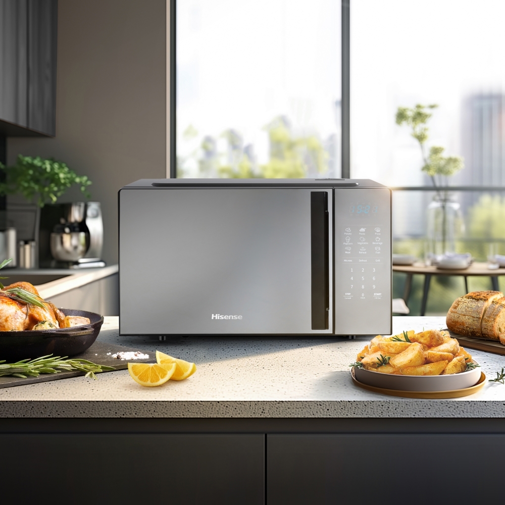 Hisense H20MOMBS4HGUK Microwave, Grey