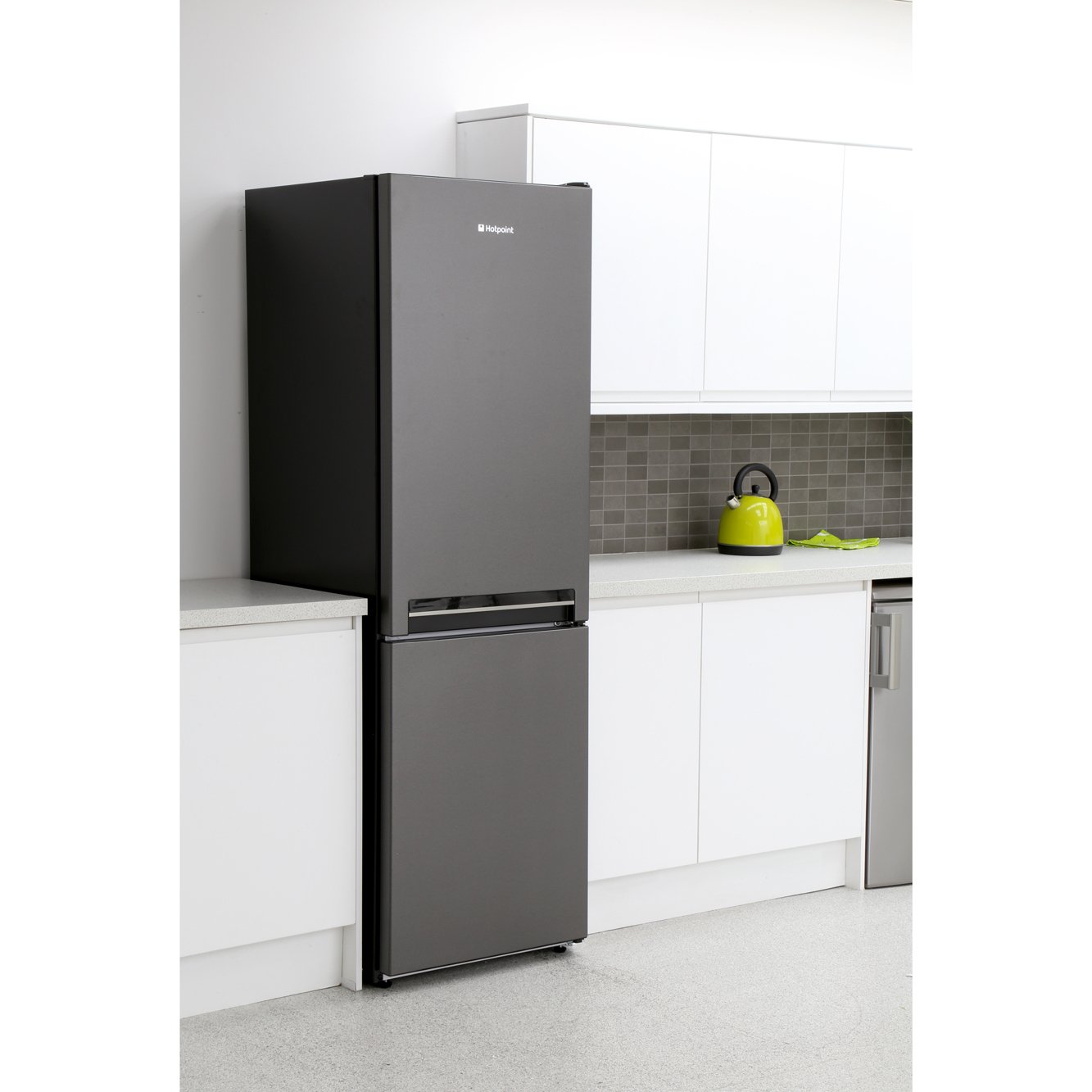Buy Hotpoint H8A1ESB Low Frost Fridge Freezer Silver Black Marks