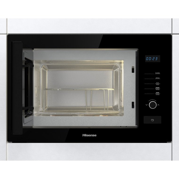 Hisense HB25MOBX7GUK BuiltIn Microwave with Grill, Black Marks