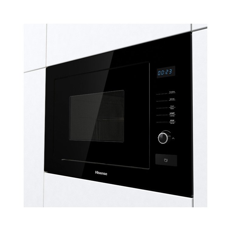 Hisense HB25MOBX7GUK BuiltIn Microwave with Grill, Black Marks