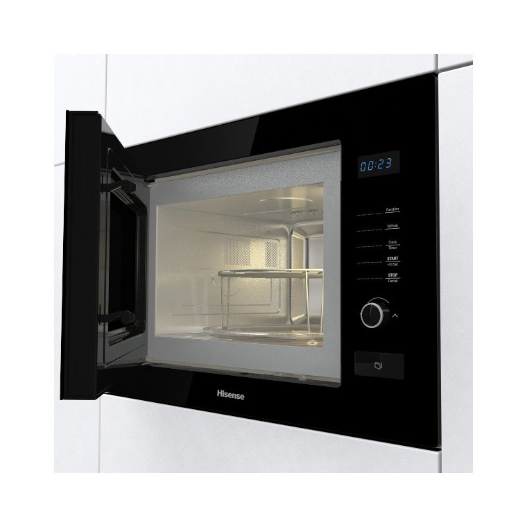 Hisense HB25MOBX7GUK BuiltIn Microwave with Grill, Black Marks