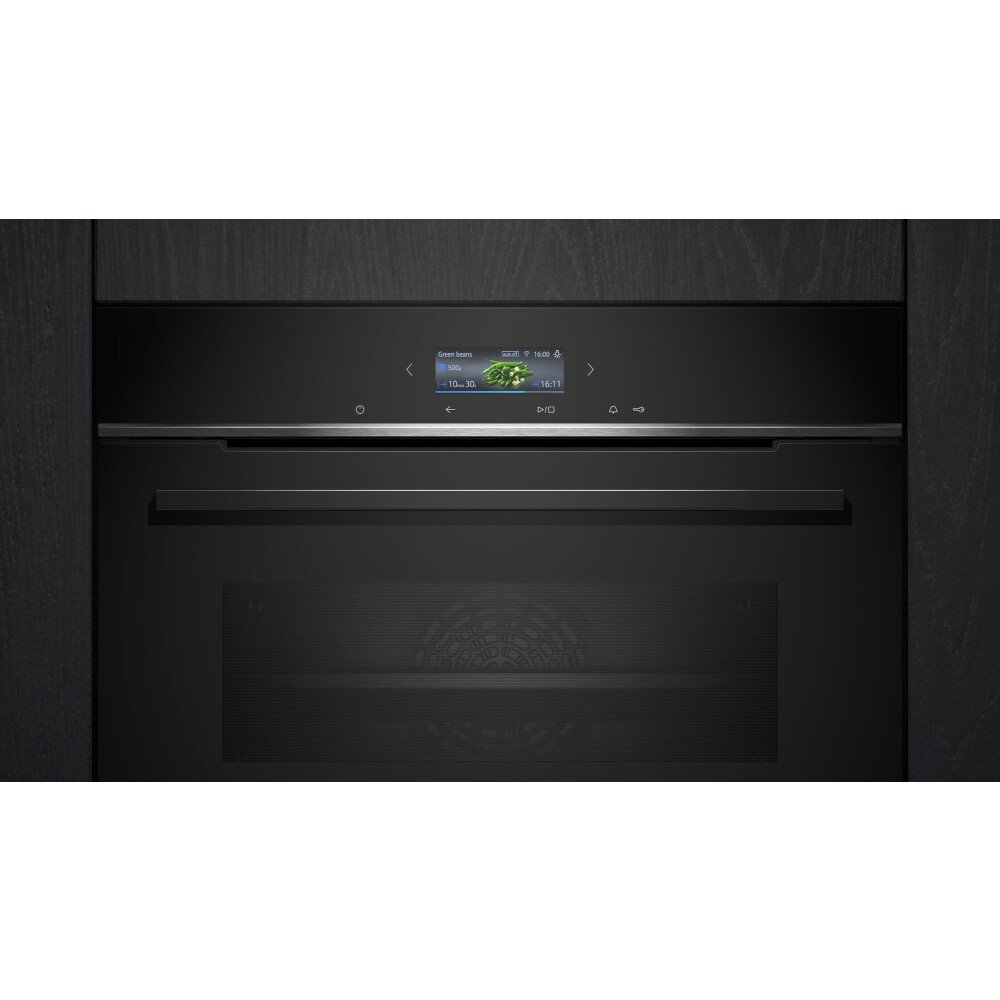 Siemens HB732G1B1B iQ700 Built-In Electric Single Oven, Black, A+ Rated