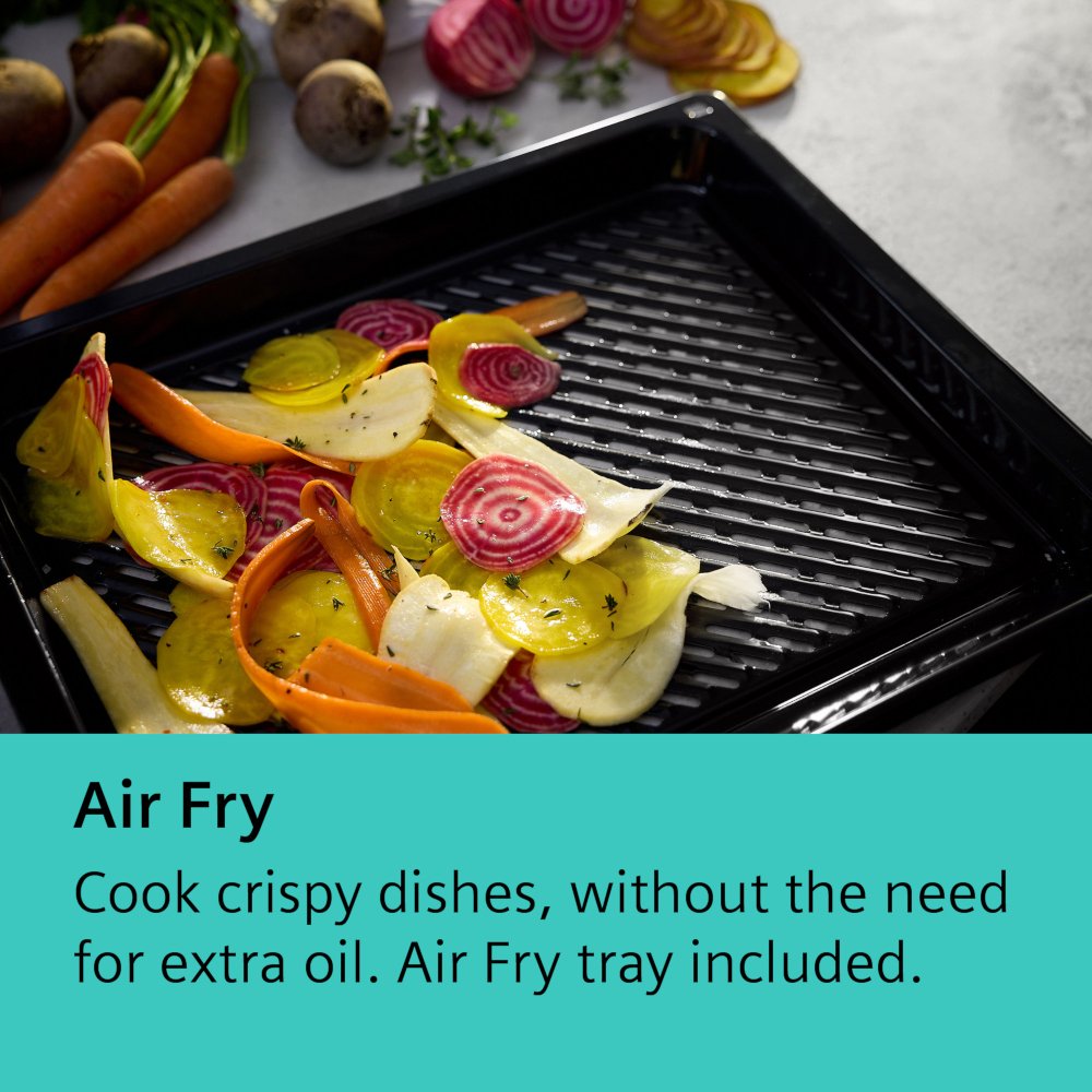 Siemens HB732G1B1B iQ700 Built-In Electric Single Oven, Black, A+ Rated