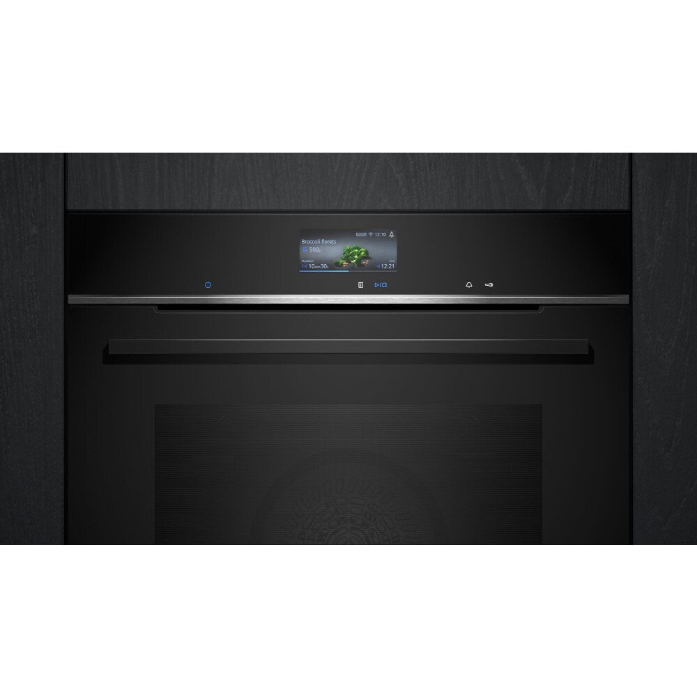 Siemens HB736G1B1B iQ700 Built-In Electric Single Oven, Black, A+ Rated