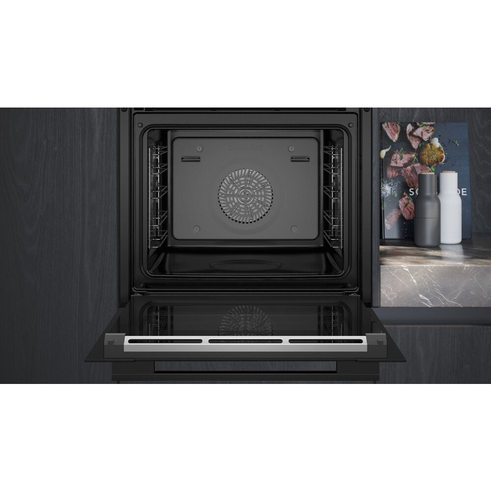 Siemens HB736G1B1B iQ700 Built-In Electric Single Oven, Black, A+ Rated