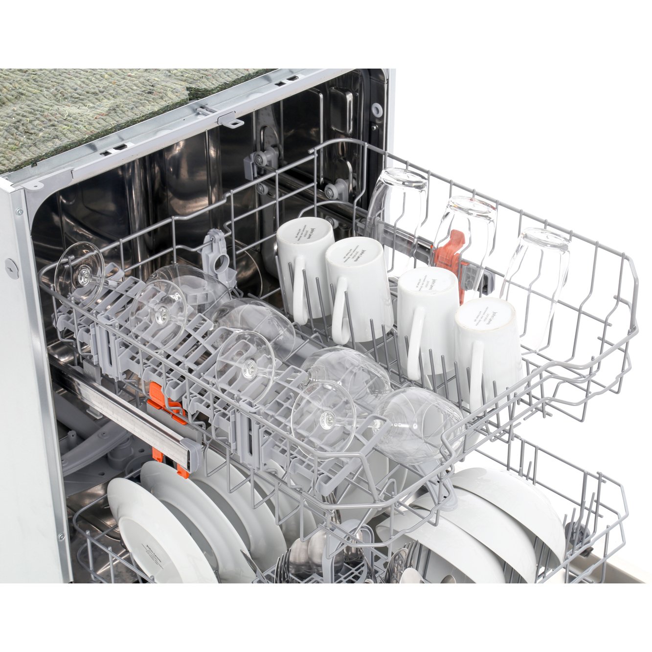 Buy Hotpoint HBC2B19 Built In Semi Integrated Dishwasher Black