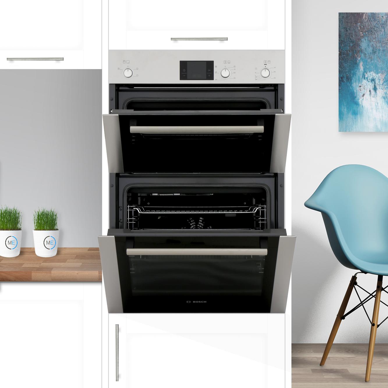 Buy Bosch Serie 6 Classixx HBM13B251B Double Built In Electric Oven (HBM13B251B) Brushed Steel