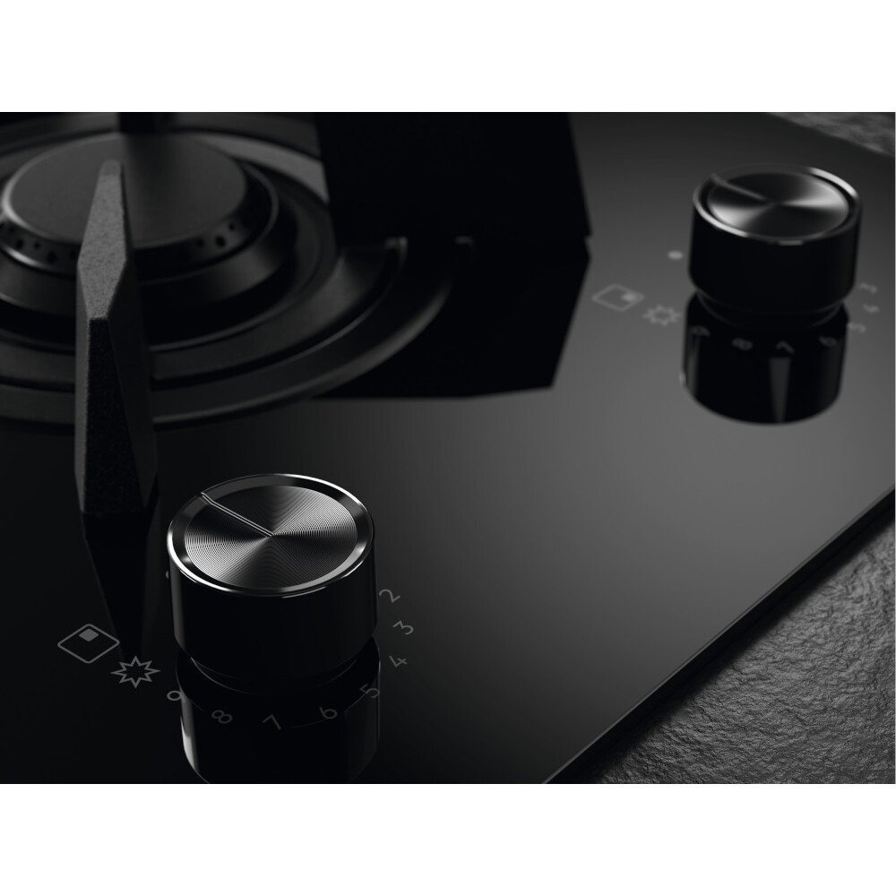AEG HDB95623NB 8000 88cm Mixed Fuel Hob, Black