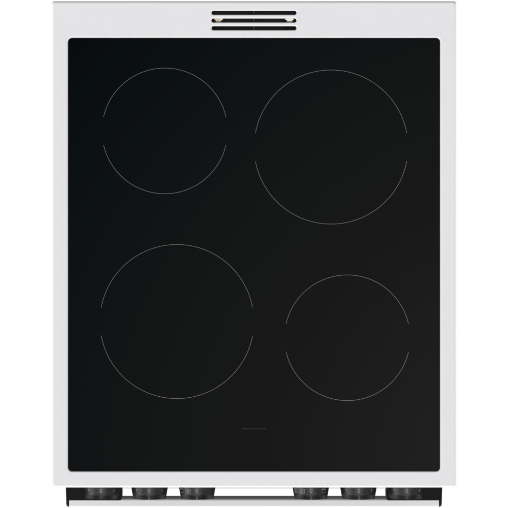 Hisense HDCEC5C10W Ceramic Electric Cooker with Double Oven, White, A Rated